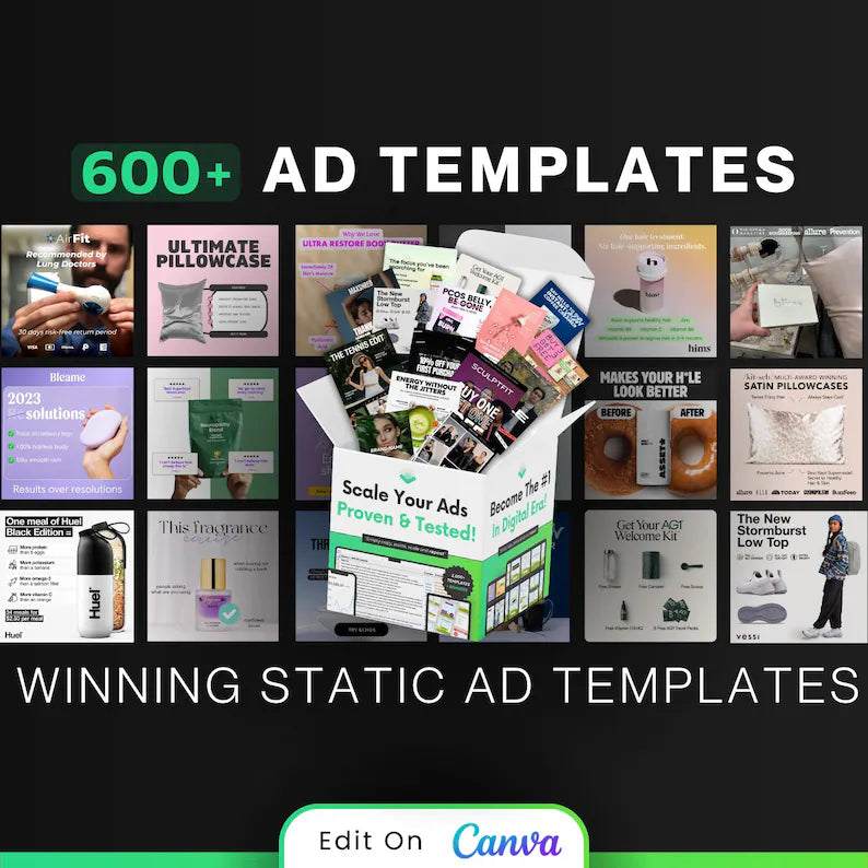 600+ Static Ads Templates